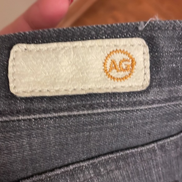 NWT Adriano Goldschmied women’s jeans Angel Boot cut Distressed Grey size 28R - Picture 9 of 12